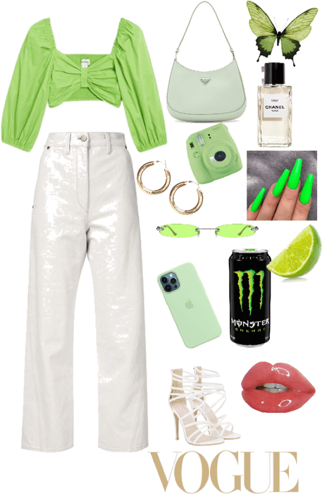 Lime Green Knit Vest