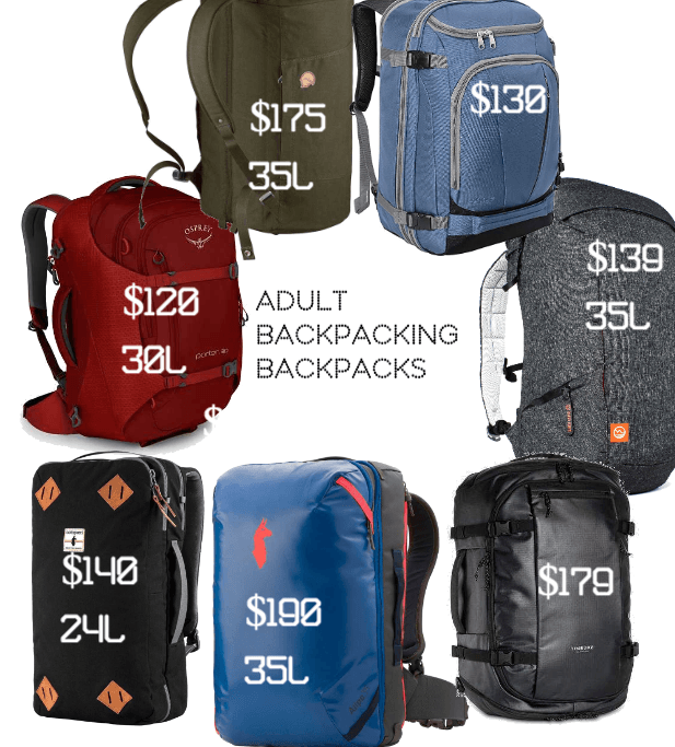 Adult Backpacking Backpacks