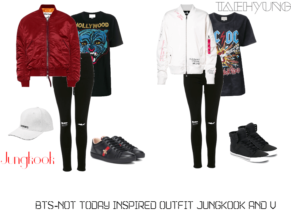 BTS-Not Today Inspired Outfit Jungkook and V