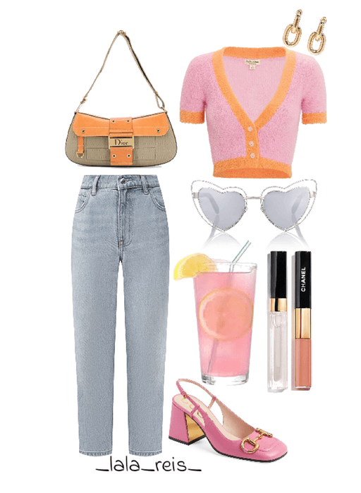 Pink & Orange Outfit