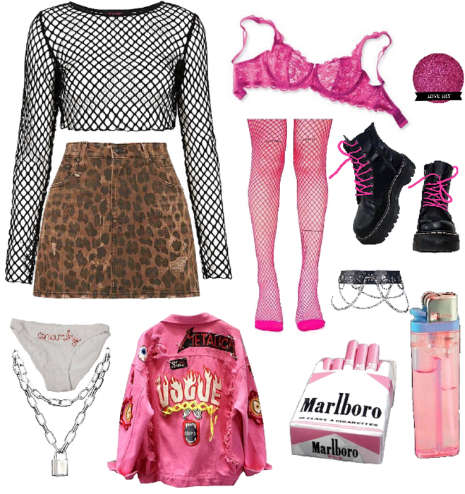 Pink Punk Look