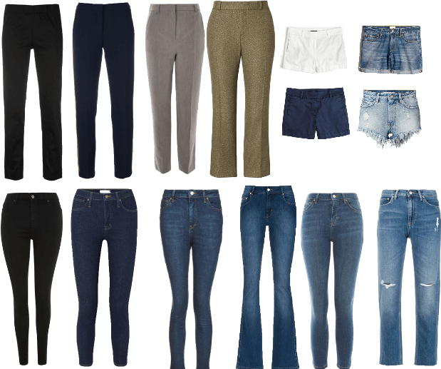 Capsule Wardrobe Pants and Jeans