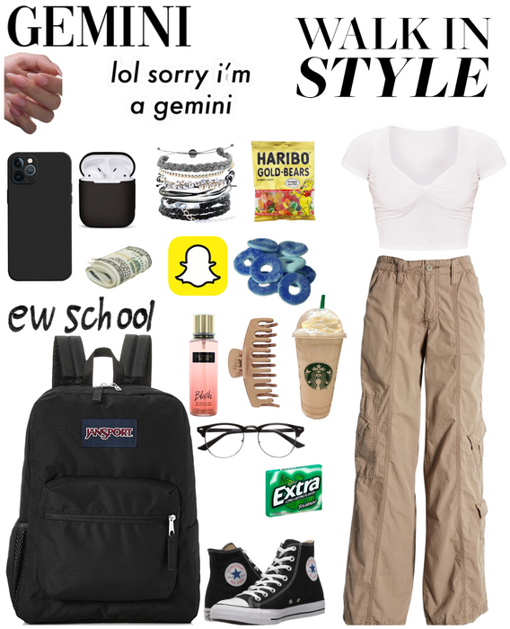 School outfit womenswear
