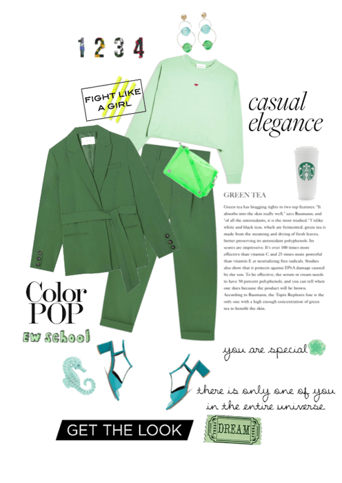 Green School Outfit