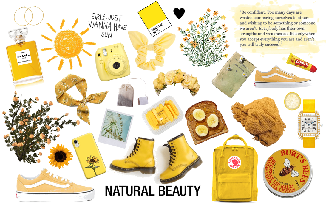 yellow is for natural beauty