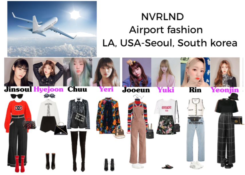 NVRLND Airport fashion LA, USA-Seoul, South Korea