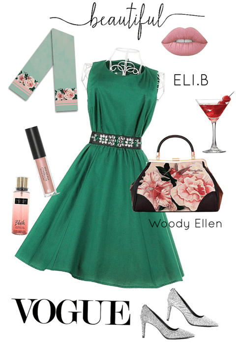 Eli b green dress