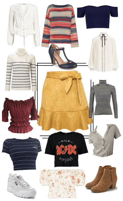 HOW TO WORK • mustard skirt