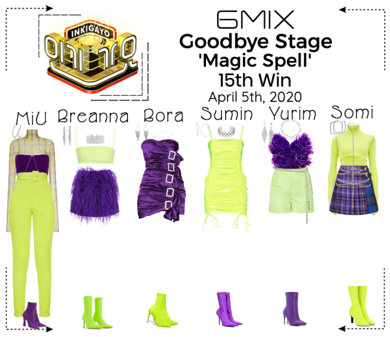 《6mix》Inkigayo Goodbye Stage 'Magic Spell'