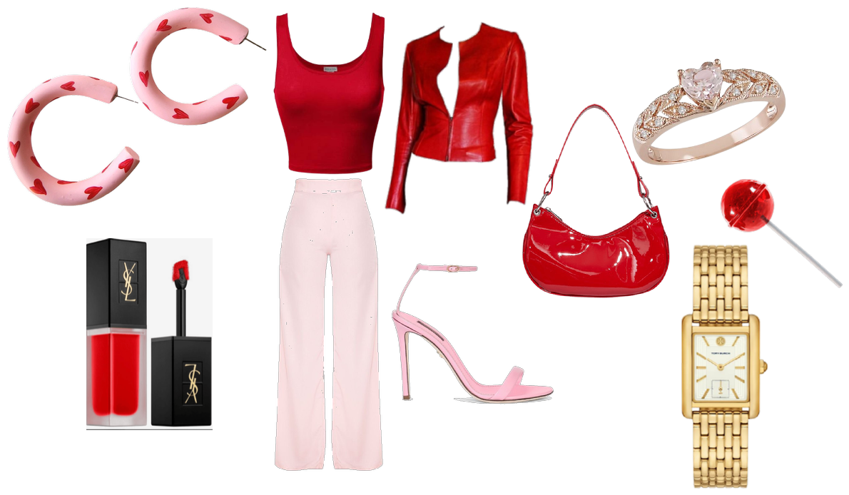 Red and Pink Outfit