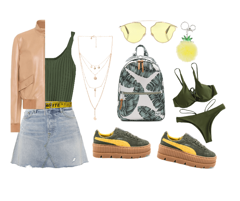 olive and yellow
