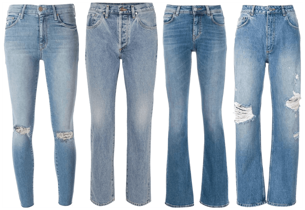 4 types of jeans