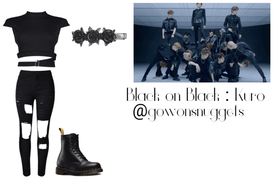 NCT 19th Member Black on Black outfit