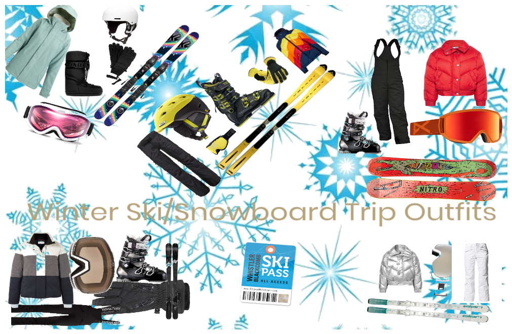 Winter Ski/Snowboarding Trip Outfits