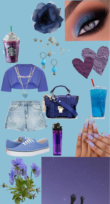 purple blue