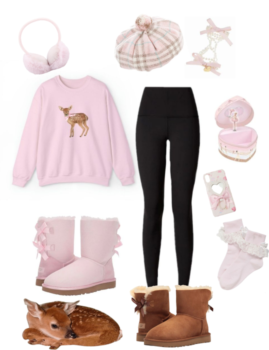 winter pink fawn dollette