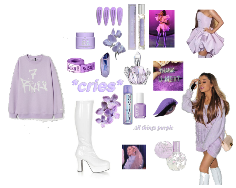 purple Ariana Grande