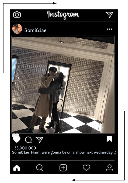 Somi&Jae Instagram Post