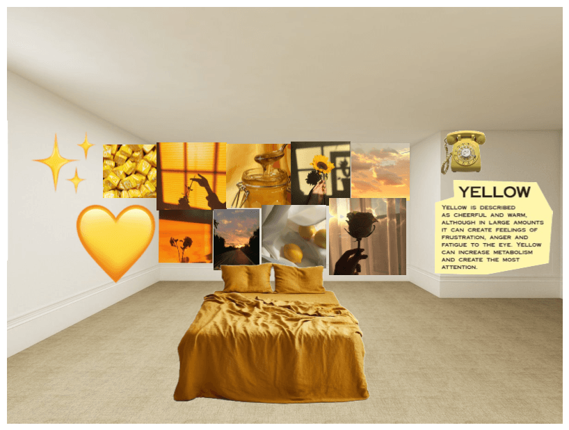 Yellow room  aesthetic