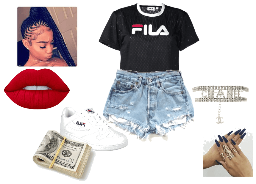 baby girl fila outfit