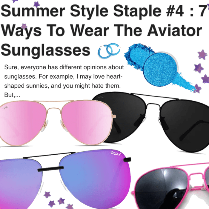 summer style staple: aviators