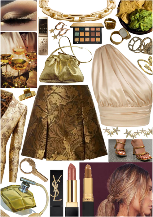 the gold skirt xox
