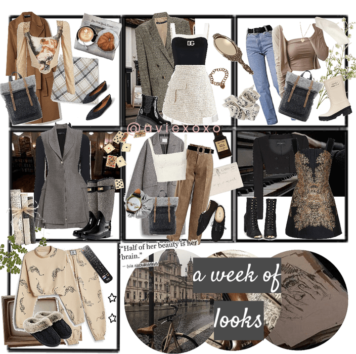 cinnamon girl: 7 days of outfits