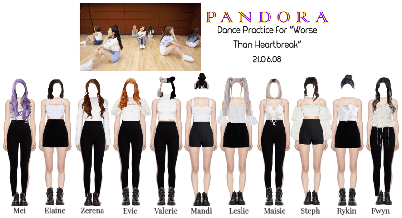PANDORA "Worse Than Heartbreak" Dance Practice