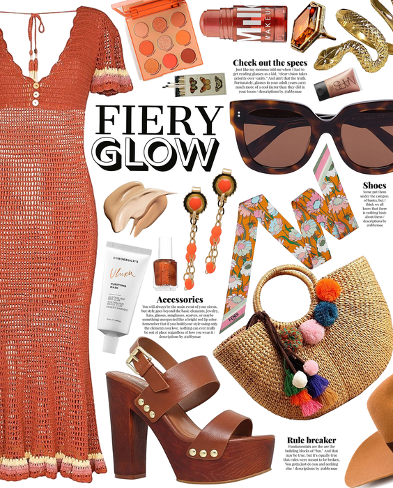 fiery glow | simple summer dress