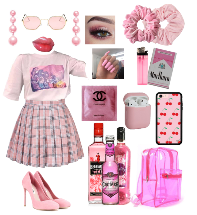 Pink but bad-girl at the same time!!