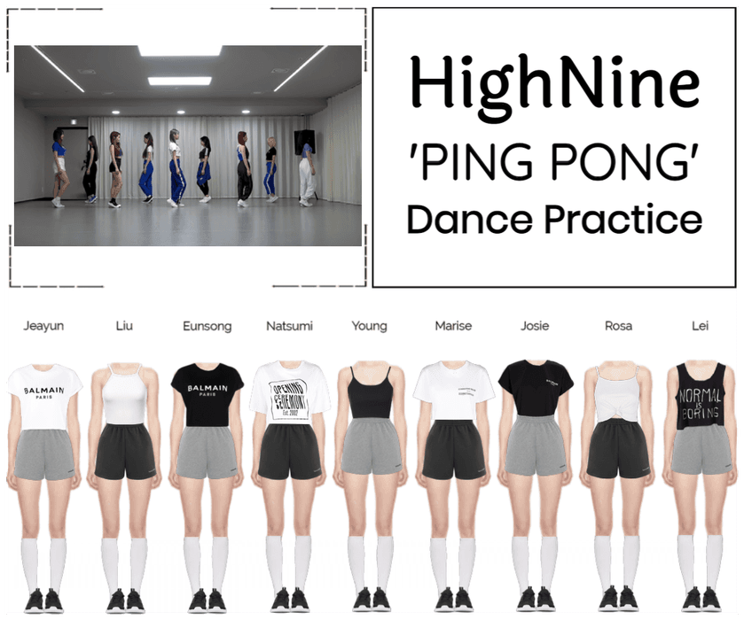 HighNine (하이 나인) "PING PONG" Dance Practice