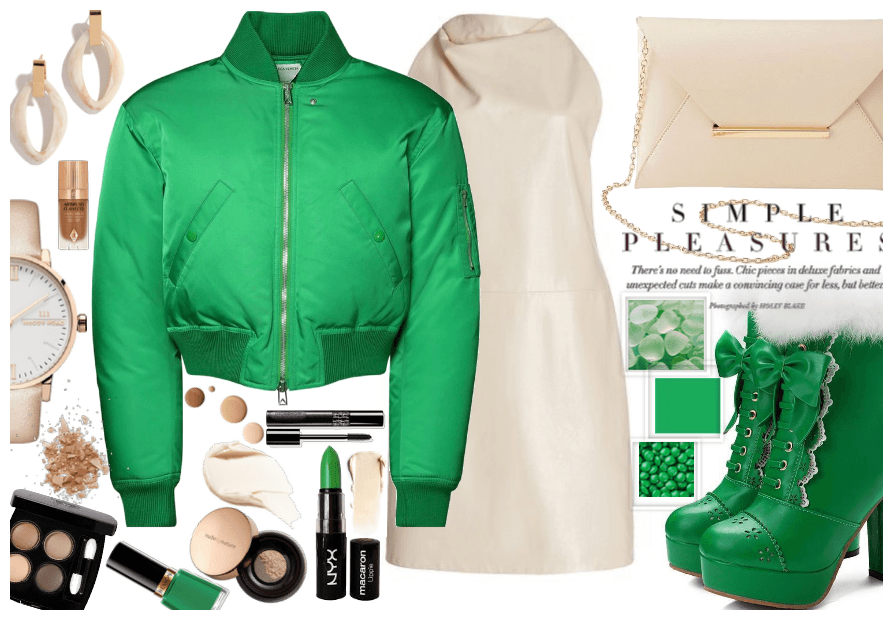 Green bomber jacket