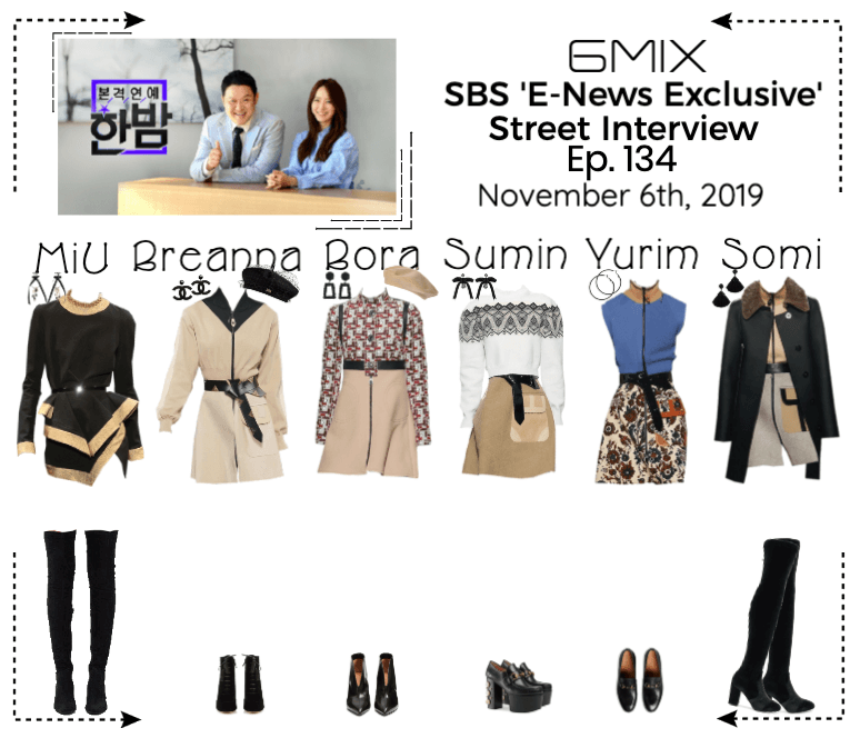 《6mix》SBS 'E-News Exclusive' Street Interview