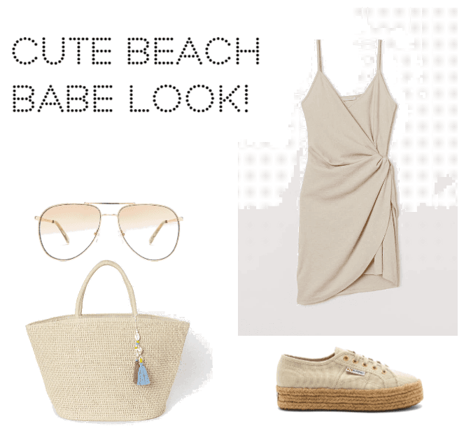 Cute beach babe look