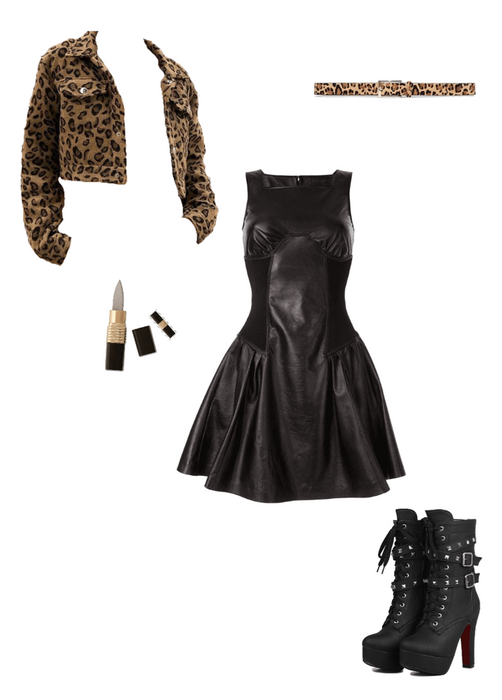 leopard and leather <3