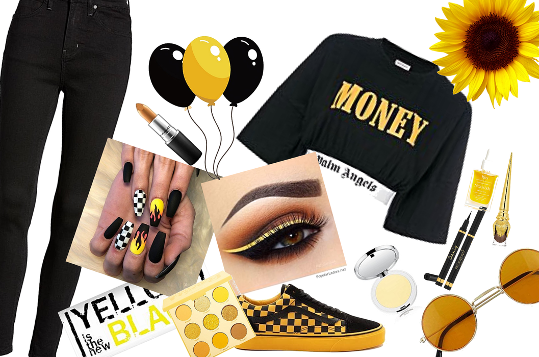 YELLOW AND BLACK🌻🌻💛🖤