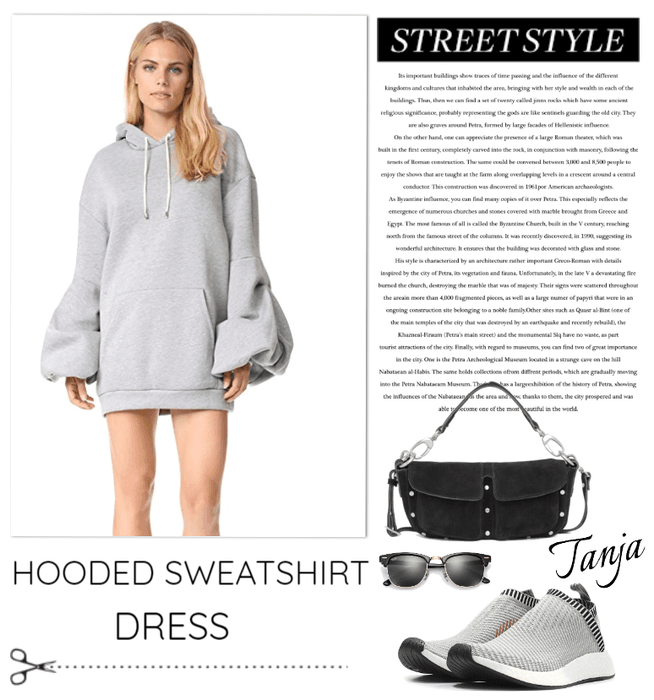 Hooded Sweatshirt Dress