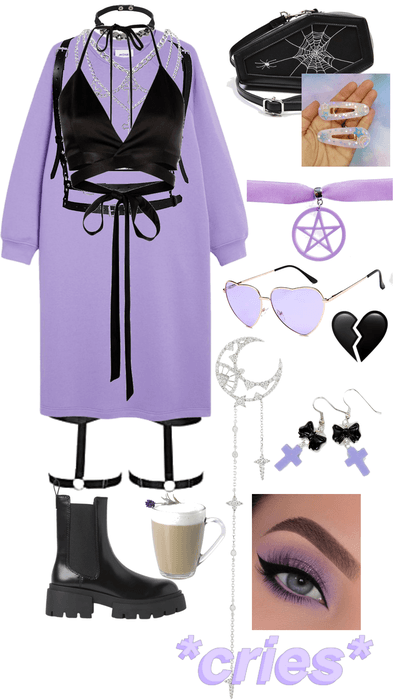 Lavender Punk Cry Outfit