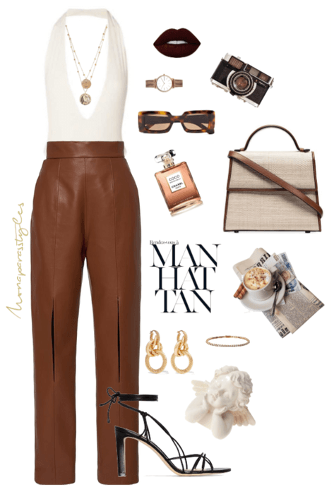 stylish in brown