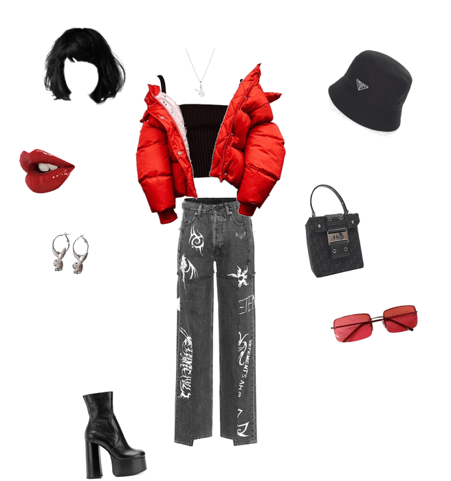 edgy red