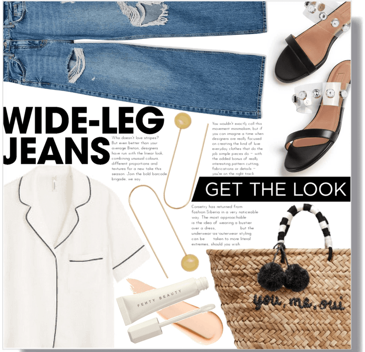 get the look: wide-leg jeans