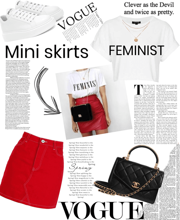 mini skirt outfit