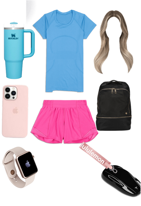 pink #preppy #lululemon  Cute preppy outfits, Lululemon outfits, Outfits  for teens