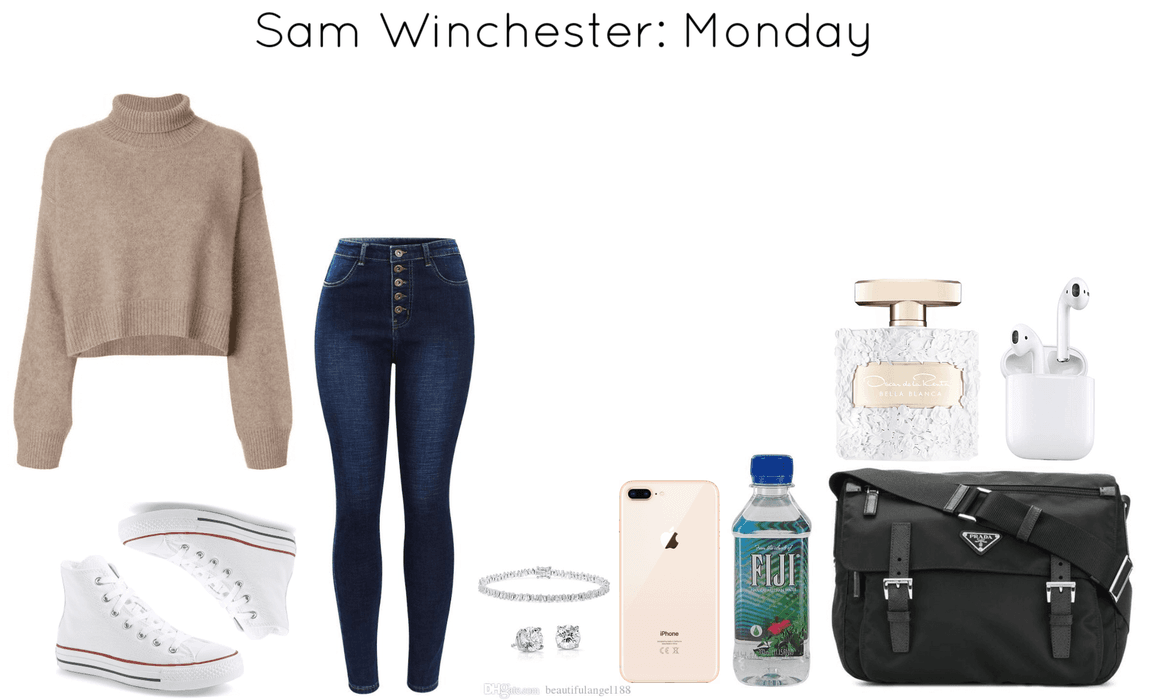 Sam Winchester School Outfit: Monday