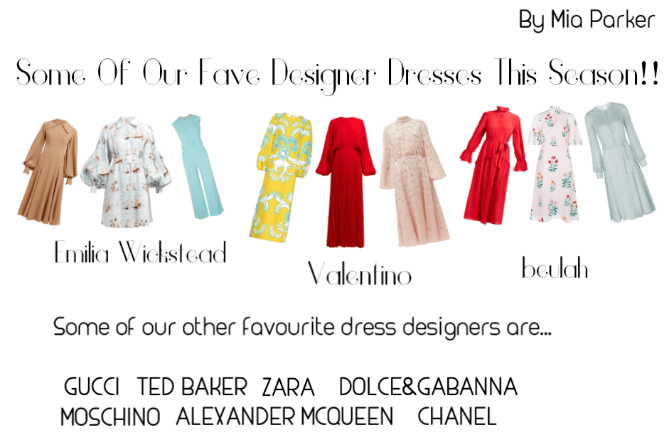 Some of our fave dress designers this season!