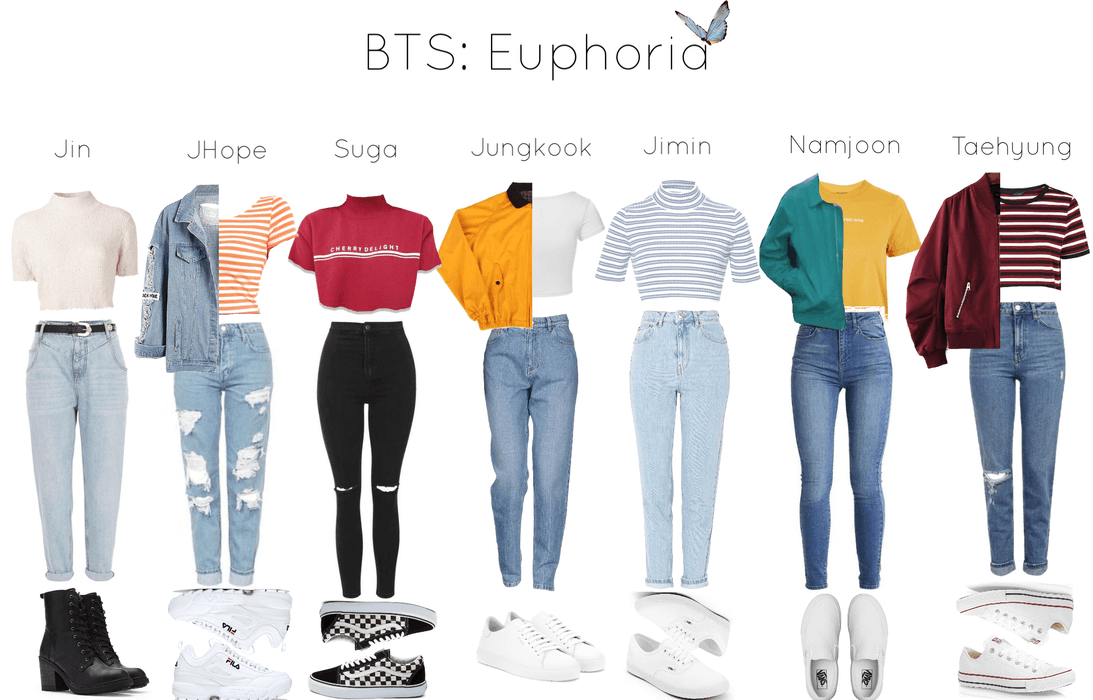 BTS: Euphoria Inspired Outfits