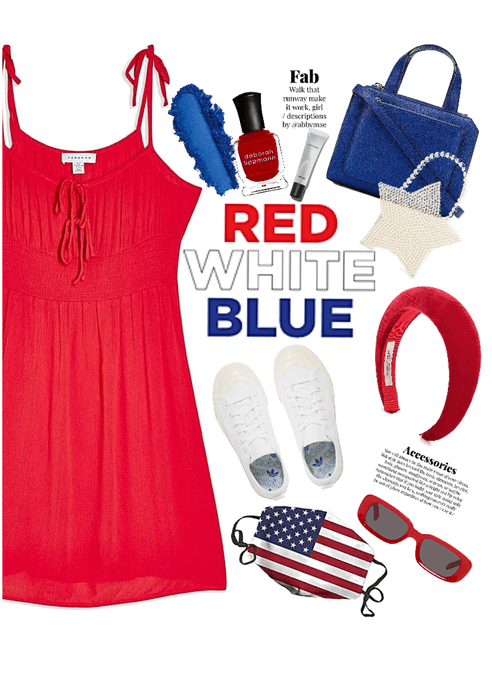 red white and Blue