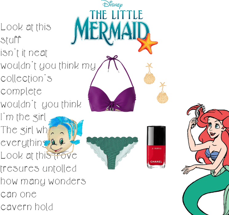 The Little Mermaid Beach Wear