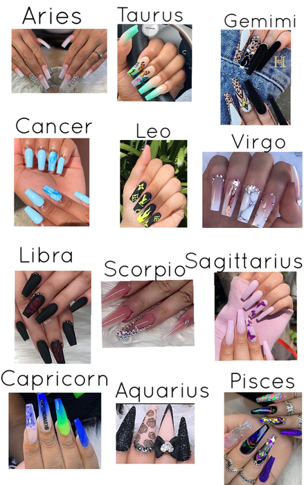 Zodiac Signs Nails