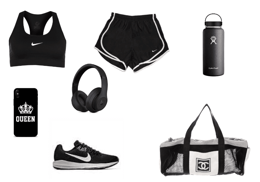 Black sport clothes